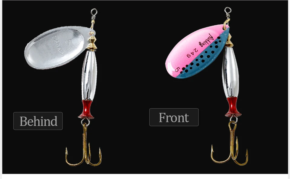NGB 1PC Long Cast 4 # -18g 5 # 24g Spinner-Köder, Löffelköder für Hecht, Metall-Angelköder für Barsch, Harter Köder mit Haken – Detail 3