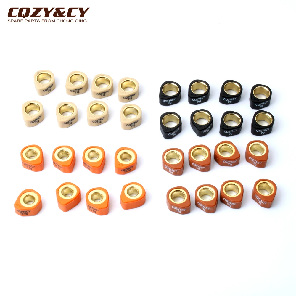 8 szt. Wysokiej jakości ciężarki rolkowe wyścigowe 20x12mm 9g 11g 13g 16g dla Aprilia Leonardo ST 250 1999-2004 — zdjęcie 3