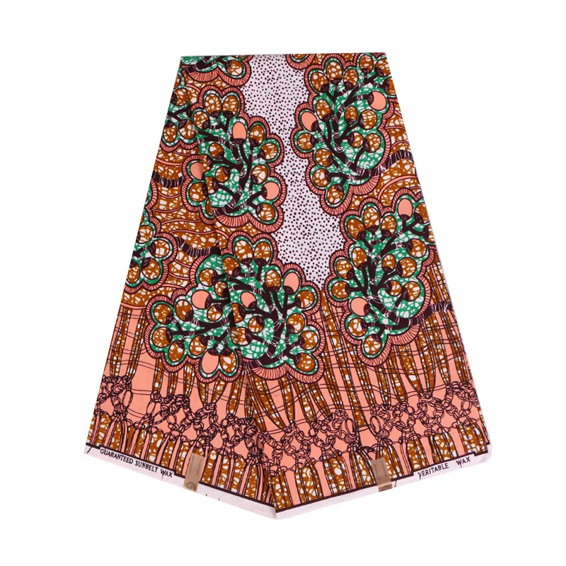 

New Wax Fabric African Ankara Real Veritable Guaranteed Sunbelt Wax Print Fabric 6Yards\set