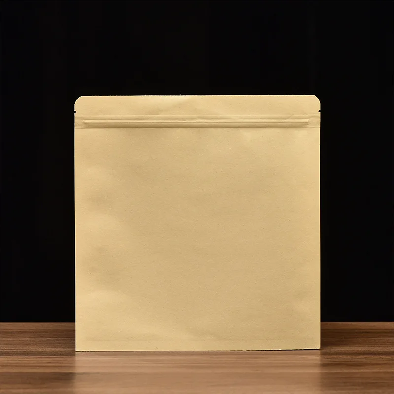 50pcs White Tea Puer Tea Bag Kraft Paper Bag Empty Sealed Bag Self Sealing Bag Chinese Tea Packaging