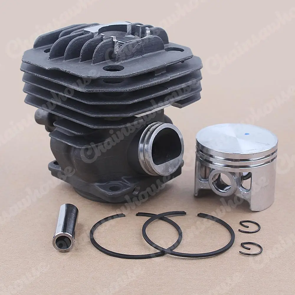 Kit pistone cilindro 48mm per Oleo-Mac 956 Efco 156 Emak 395023 motosega OEM 50012095 w anello anello anelli elastici muslimah