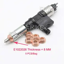 5PCS Tapered Copper Washer 8mm E1022026 CR Diesel Fuel Injector Nozzle Washer, Injection Nozzle Heat Shield for Denso Sprayers