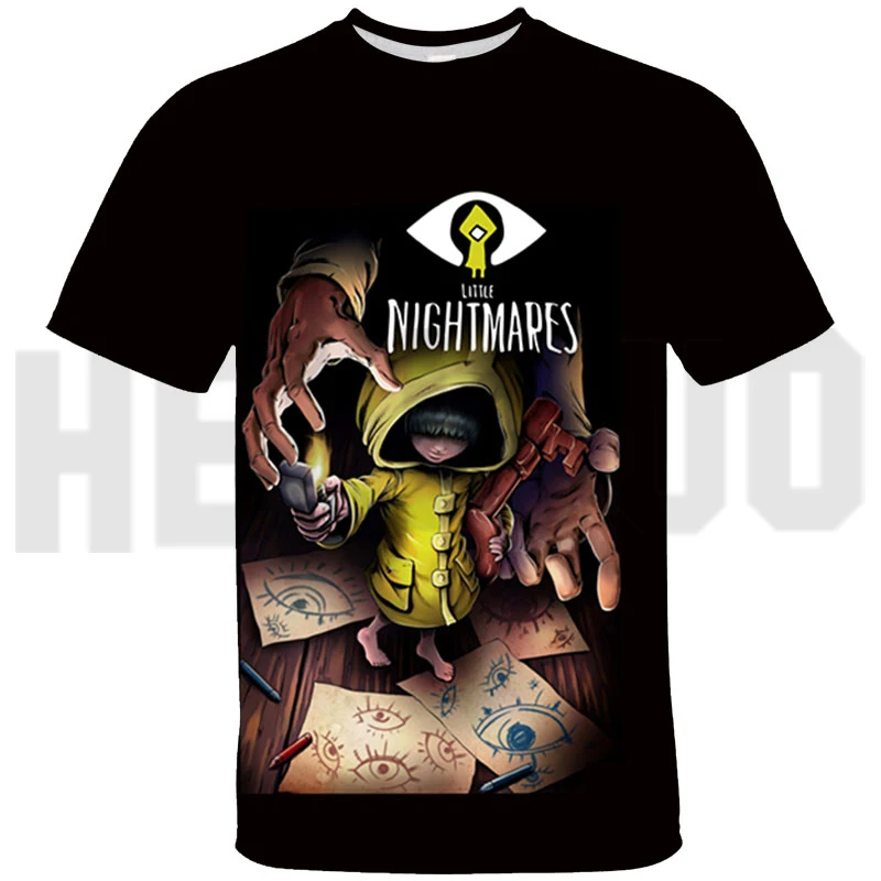 2021 New Arrival 3D Cosplay Little Nightmares T Shirt Adult Kids T-shirt Summer Hip Hop Casual Short Sleeve Oversized Tops Tees