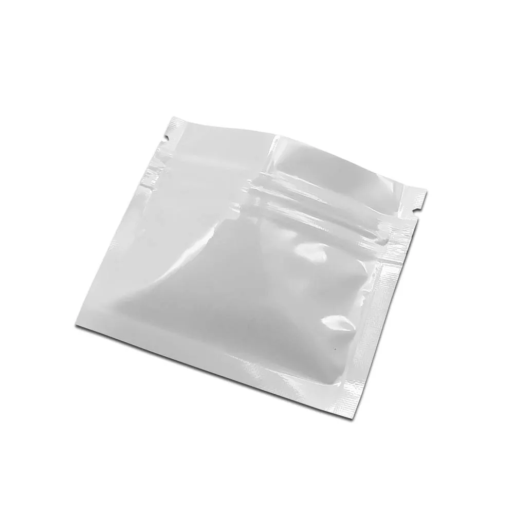 7.5*6.3cm Heat Seal Aluminum Foil Ziplock Bags Flat Zip Lock  Package Bag Retail Plastic Foil Zip Bags Free Shipping