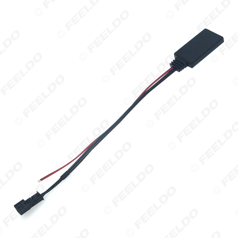 FEELDO 1PC Car Wireless Bluetooth Module Receiver 3Pin Stereo Audio CD AUX-in Adapter For BMW E46/E39/E53 Accessory AUX Cable