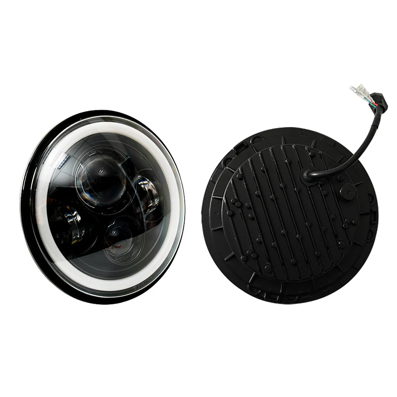 1-2pcs Car LED 7 Inch Round Headlight Conversion Kit For Beetle Classic Lada Niva URBAN For Jeep Wrangler for Suzuki Samurai