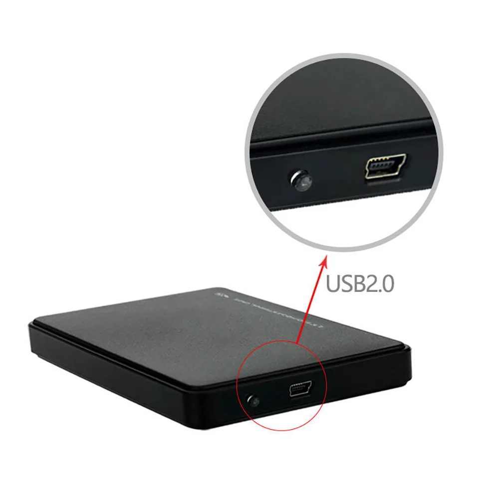 Disque dur externe USB 2.0, SATA SSD de 2 to, étui Portable pour ordinateur de bureau