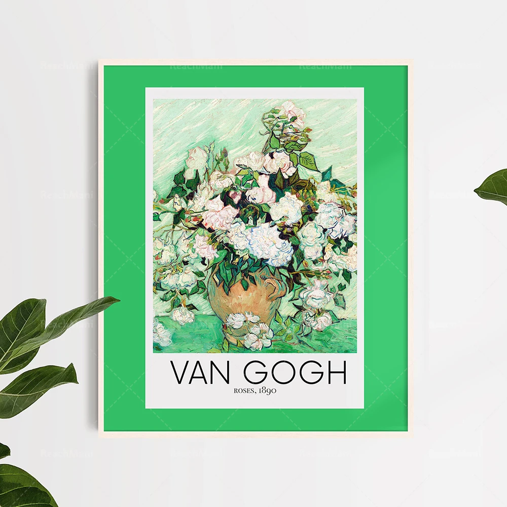 Van Gogh, ENSEMBLE DE 3 Art Floral | Affiche d’exposition, Tournesols, Iris, Roses, Van Gogh Imprimable, Impression instantanée