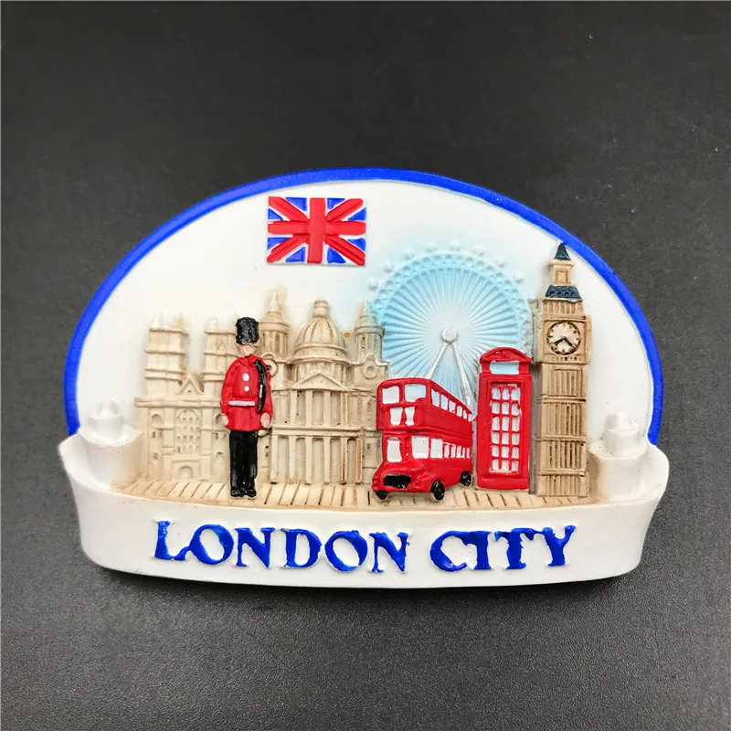 Resin magnetic creative 3d World tourism souvenirs fridge magnets refrigerator souvenirs from London England collection gifts