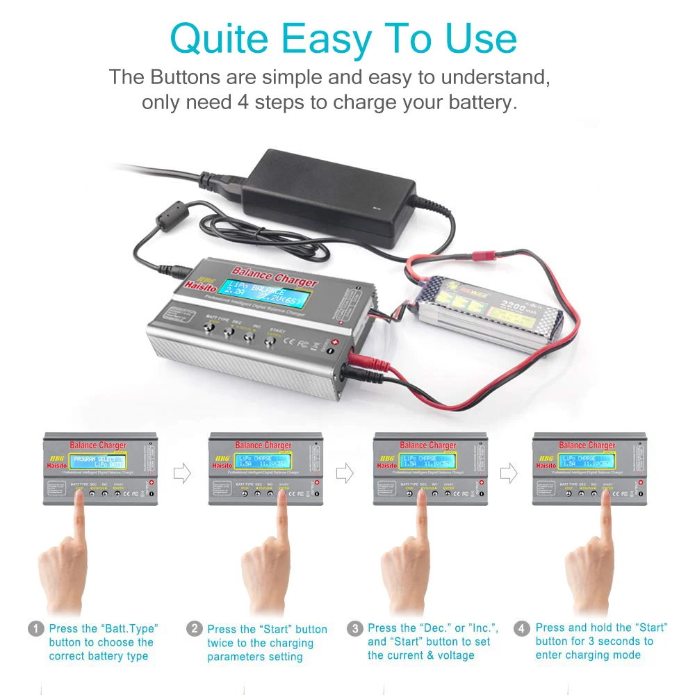 IMAX B6 الأصلي HB6 يبو شاحن بطارية 80 واط 6A شاحن ميزان رقمي مفرغ ل يبو NiMh ليثيوم أيون Ni-Cd مع XT60 تاميا