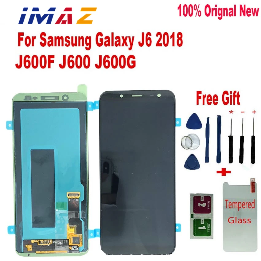 

IMAZ Orignal Super AMOLED LCD For Samsung Galaxy J6 2018 J600F J600G J6 LCD Display Touch Screen Digitizer Assembly For J600 LCD