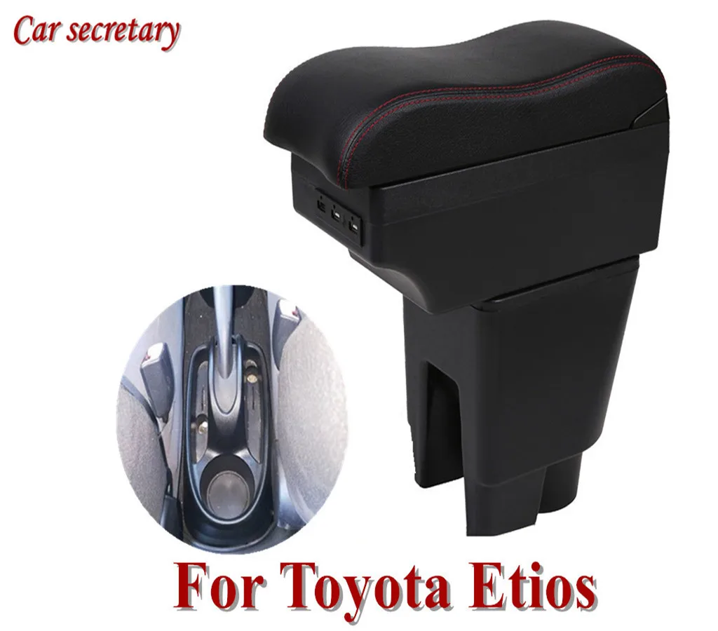 

For Toyota Etios Armrest Box Universal Car Central Armrest Storage Box Modification Accessories