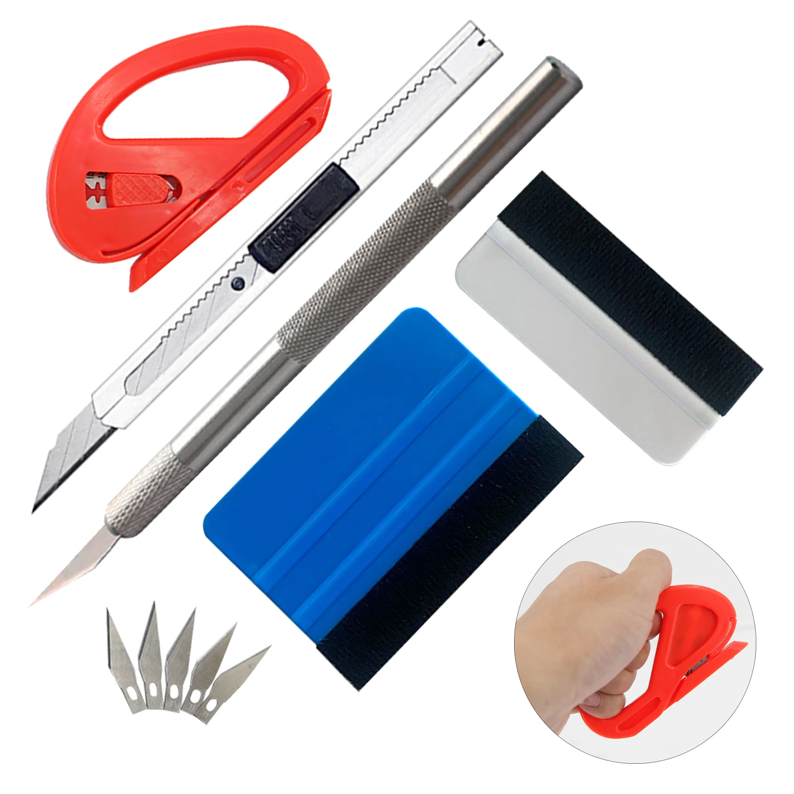 

Car Window Tint Application Tools Kit Vehicle Glass Protective Film Installing Tool Film Squeegee Automotive Film Scrapers