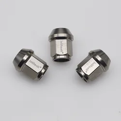 Jntitanti High Quality Silver M12x1.25/1.5x27mm Gr5 Titanium wheel rim Lug Nut For Racing Car  16ps