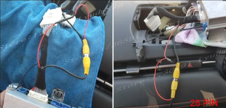 Rückfahrkamera für Mazda 2 Limousine Mazda2 Demio DJ 2015 ~ 2023 28-Pin-Adapterkabel Kompatibel mit Originalbildschirm HD CCD – Detail 11