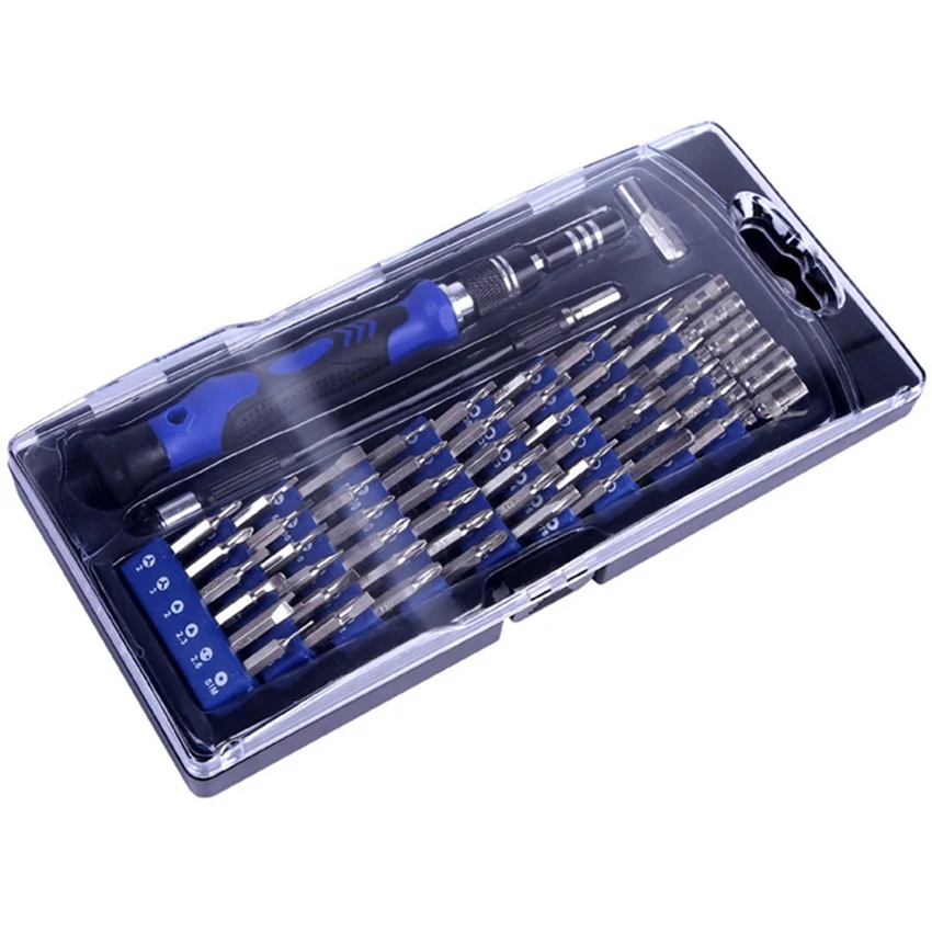 80 em 1 kit de chave de fenda de precisão magnética substituível bits ferramenta de reparo kit ferramenta de abertura e pinça para telefones com saco de armazenamento