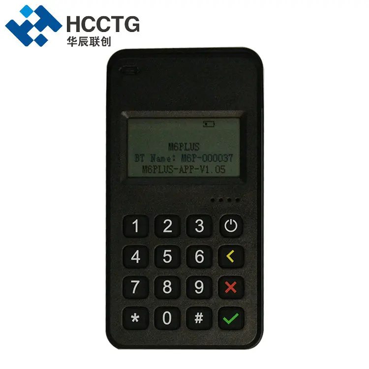 Terminale MPOS Bluetooth HCCTG con supporto Pinpad EMV L1 L2 PCI con SDK gratuito (M6 Plus)