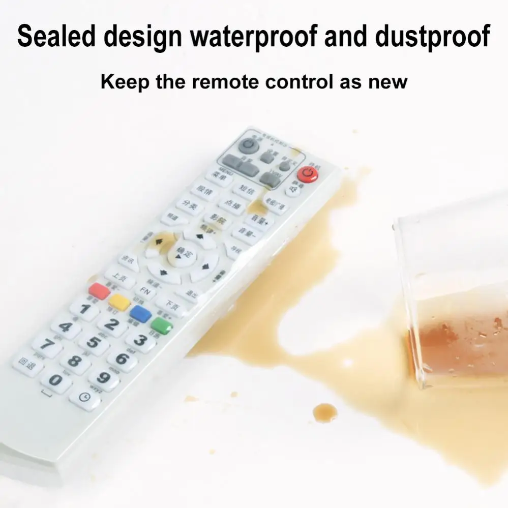 Bolsa de película transparente retráctil para Control remoto de TV, 10 piezas, 3 tamaños, funda protectora de plástico antipolvo para Control remoto de aire acondicionado