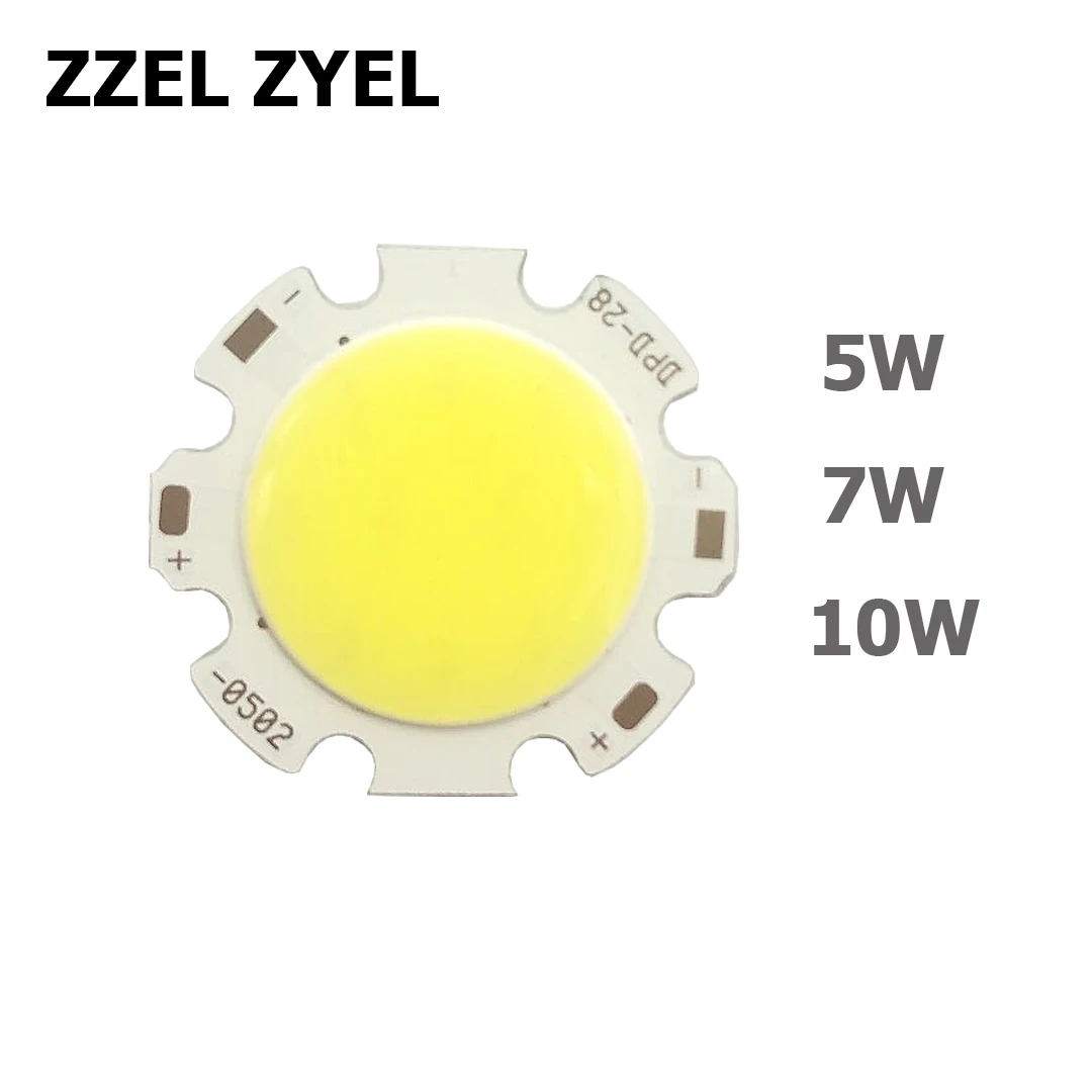 10PCS/LOT Hot Promation 5W 7W 10W Round 28mm For DIY Downlights Spotlights COB LED Chips 28-0502 28-0702 28-1002