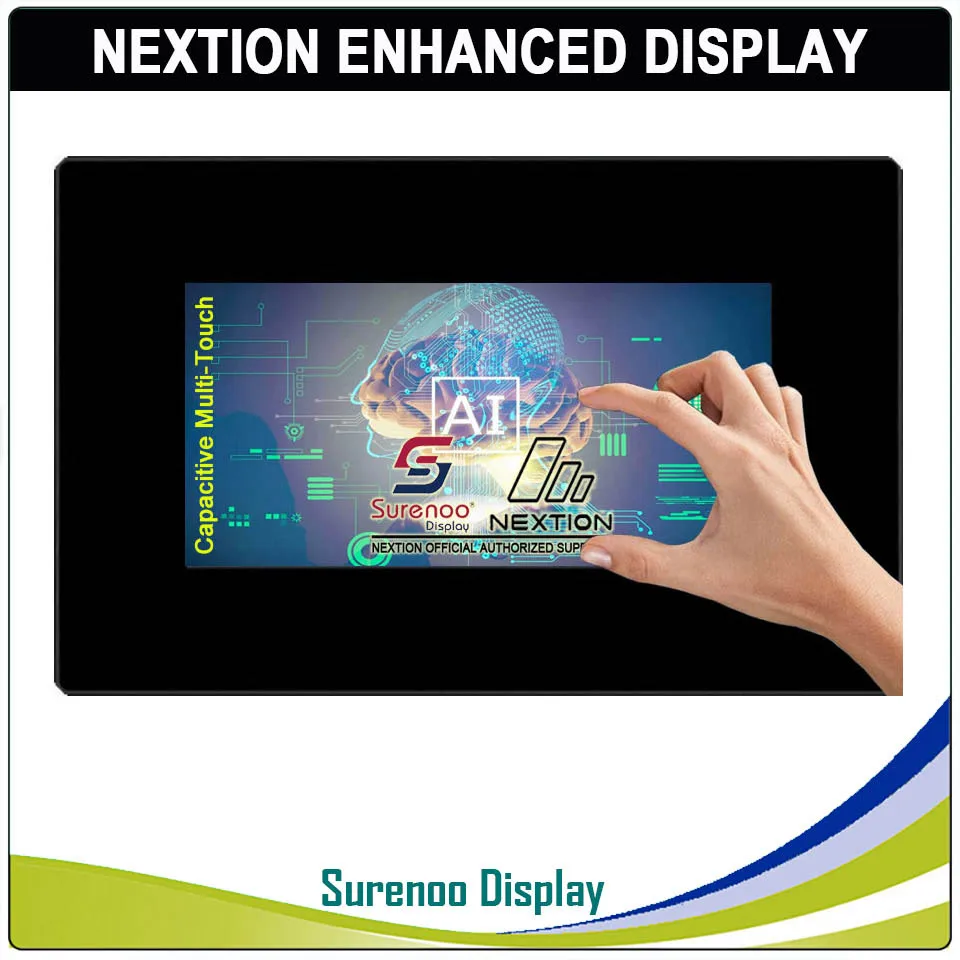 7,0" Nextion verbeterde HMI USART UART seriële TFT LCD-moduledisplay resistief capacitief aanraakpaneel met behuizing