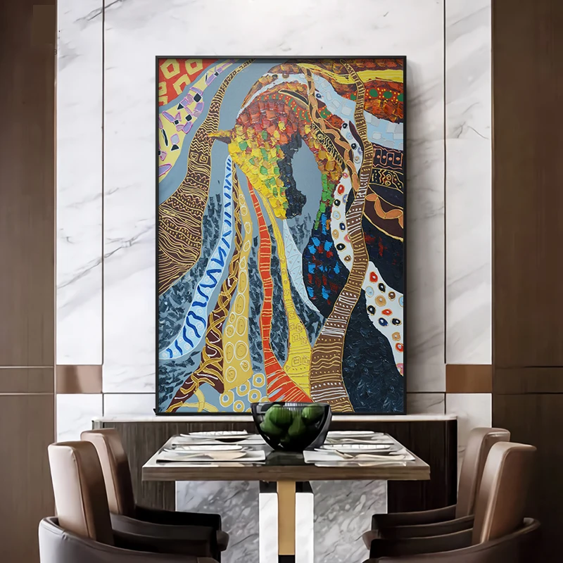Abstract Colourful Horse Leap Wall Art Canvas Painting Nordic Poster Modern Wall Pictiure For Office Livingroom Home Decor