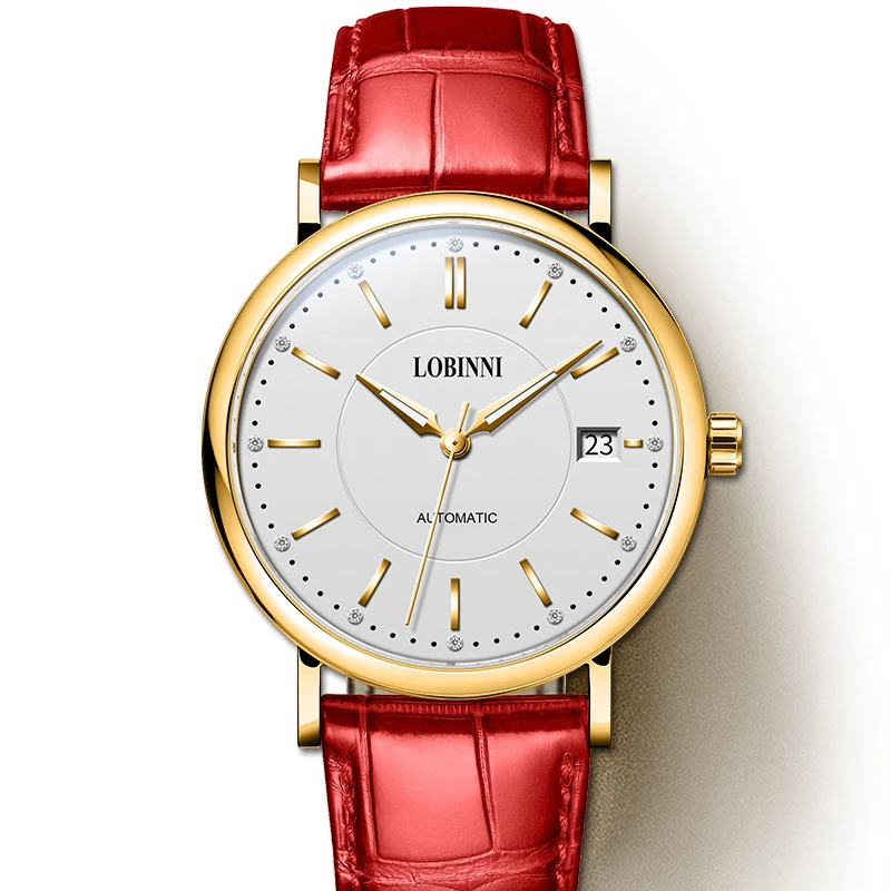 

LOBINNI новые роскошные женские часы MIYOTA с механизмом, автоматические механические часы, сапфировое стекло, водонепроницаемые, 50 м, женские наручные часы
