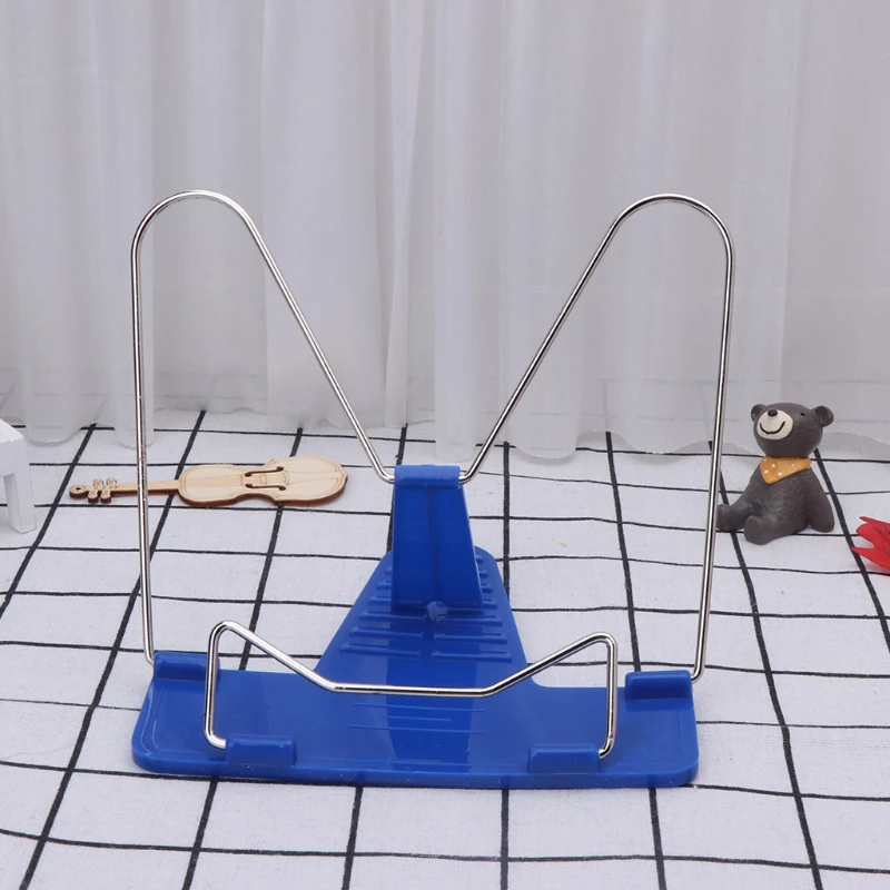 Soporte de libro de Metal de ángulo ajustable, Portable, para documentos, lectura