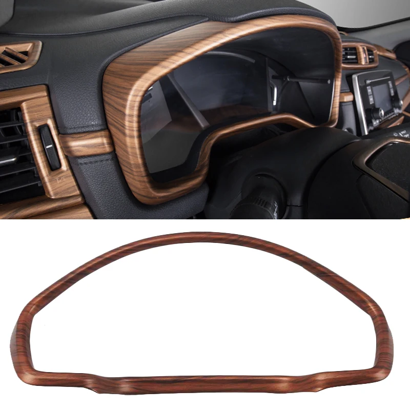 

Car Interior Peach Wood Decoration For Honda CR-V CRV 2017 2018 2019 2020 Instrument Console Gear Water Cup Cover Air Vent Trims