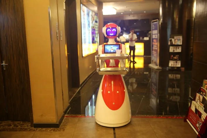 Humanoid Commercial Food Dish Delivery Robot Restaurant smart robot waiter