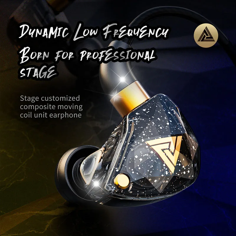 Original qkz sk8 cobre driver fone de ouvido heavey bass rock alta fidelidade cancelamento ruído música 3.5mm com fio monitor de fone de ouvido palco