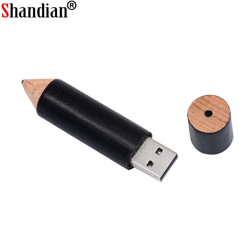 SHANGDIAN-ذاكرة usb على شكل قلم رصاص مزودة بشعار ، 4 جيجابايت ، 8 جيجابايت ، 16 جيجابايت ، 32 جيجابايت ، 64 جيجابايت ، usb 2.0 ، هدية مخصصة