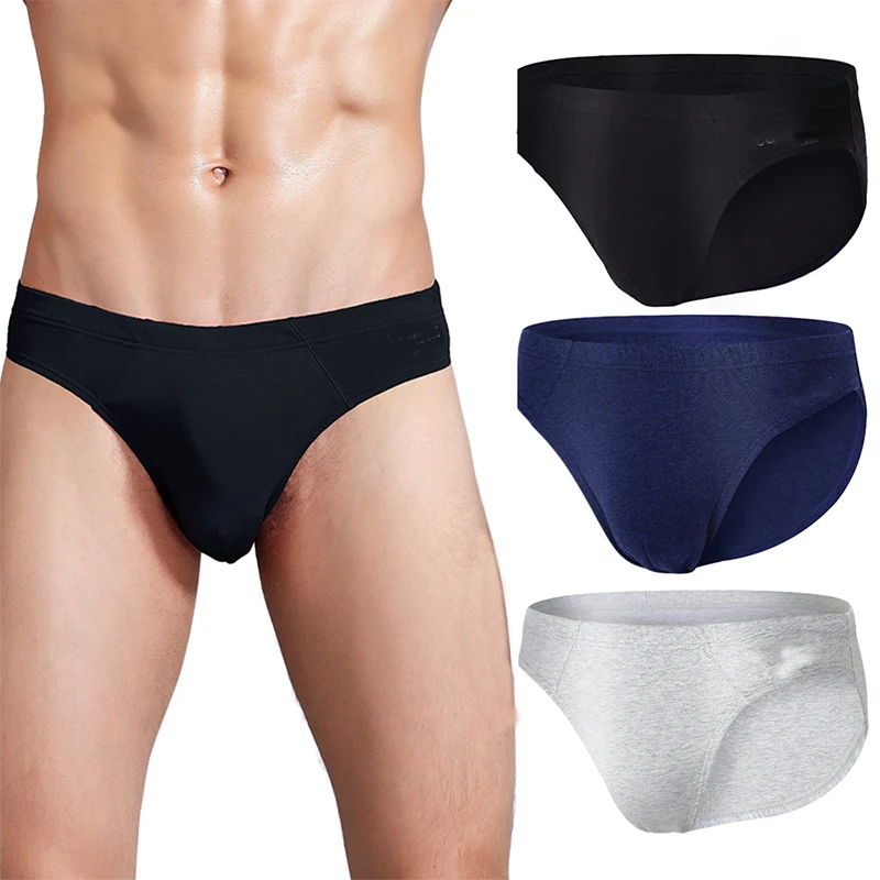 High Quality Men\'s Underwear Pure Cotton Sexy Men Briefs Solid Underpants Comfortable Breathable Bikini men\'s shorts