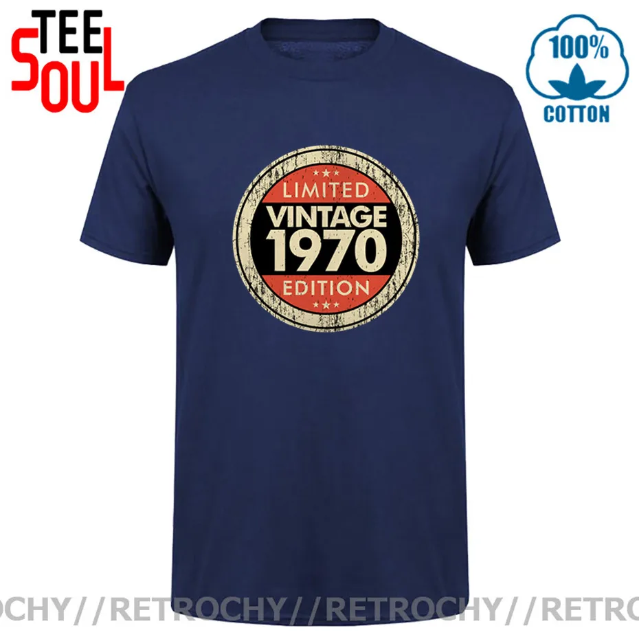 Retrochy Limited Edition Vintage 1970 T shirt Rerto 50 years of being Awesome T-shirt Born in 1970 50th Birthday gifts Tee shirt