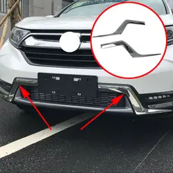 Chrome Front Grill Cover Trim For Honda CR-V CRV 5th 2017 2018 2019 Car Head Grille Accessories Exterior Molding