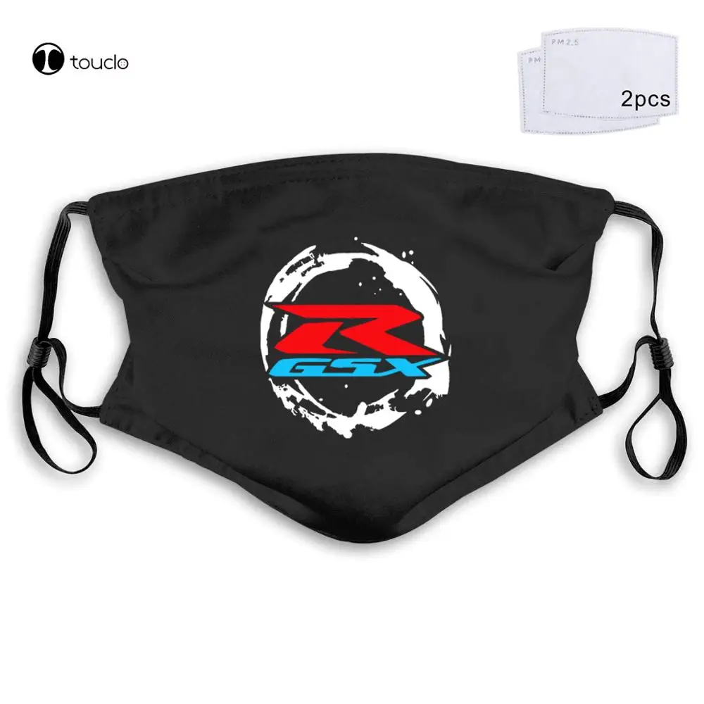 Suz gsx-r Racing Logo Gsx 1300 R Hayabusa maschera filtro tasca panno riutilizzabile lavabile