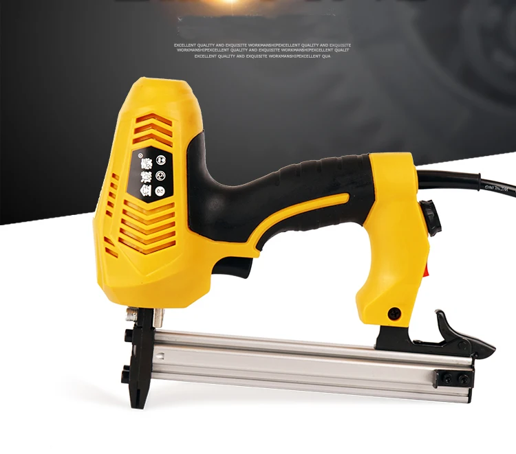 2300W Electric Stapler Gun 2 in 1 Framing Tacker Electric Nail Gun 220V F30 Straight Nail Gun Woodworking Tools