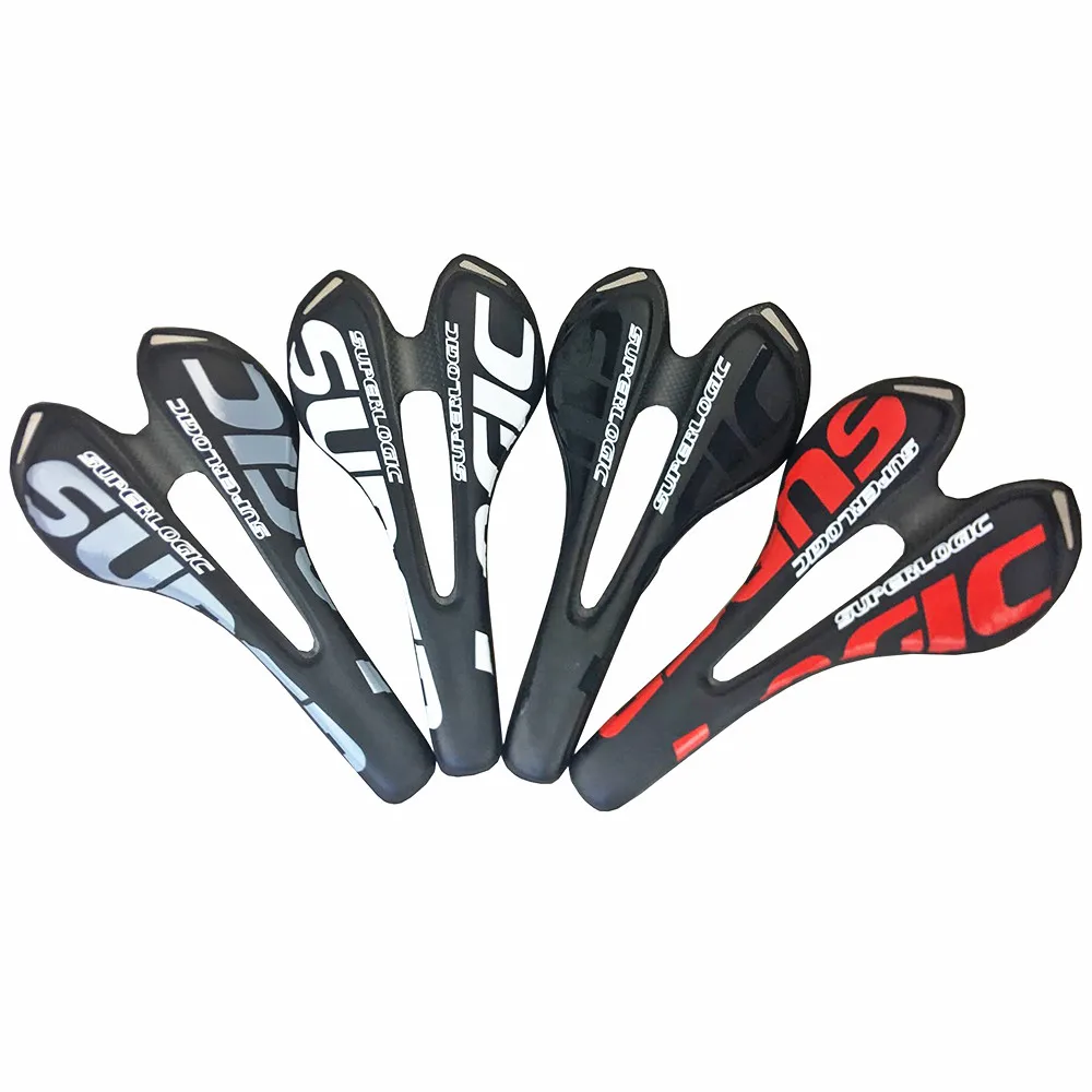 3K Carbon Fiber Bike Saddle Red Road Special Mtb Toupe Bicycle Seat Cycling Parts Leather Saddle Foxe Ruids Racing