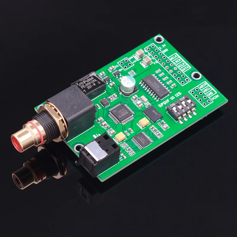 I2S IIS Optical Coaxial  Analog Audio  Signal Processing Conversion Switch Board for Amanero Italian USB Digital Interface