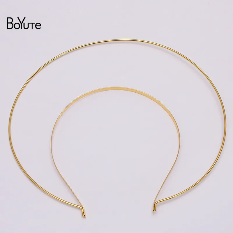 BoYuTe Custom Made (10 Pieces/Lot) 21CM Metal Iron Headband Crown Tiara Base Diy Jewelry Making Handmade Materials