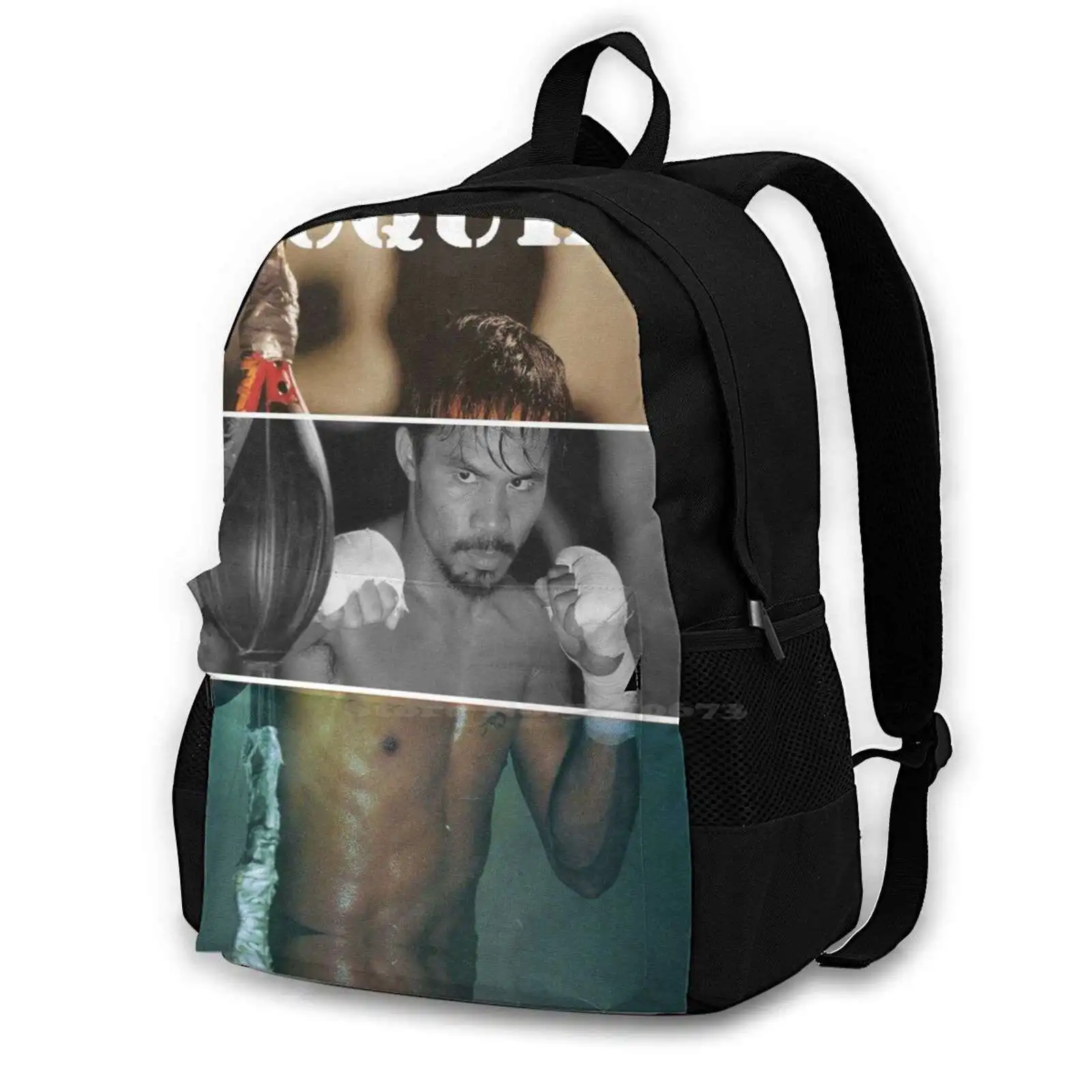 Manny Pacquiao Fashion Pattern Design Travel Laptop School Backpack Bag Boxing Boxer Mannypacquiao Fight Philippines