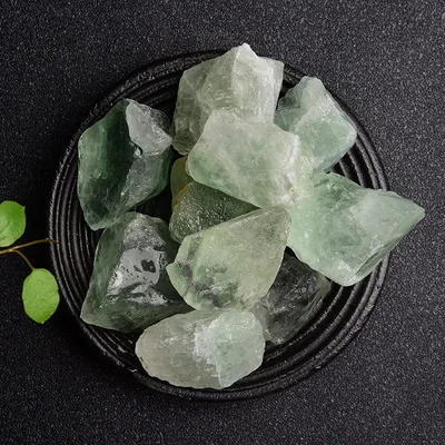 

1000g Natural crystal raw stone gravel green fluorite raw stone crystal crafts crystal ornaments