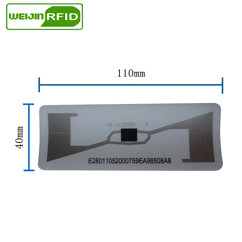 RFID tag UHF sticker vehicle windshield EPC6C 915m860-960M waterproof sunscreen anti-tear adhensive passive printable RFID label