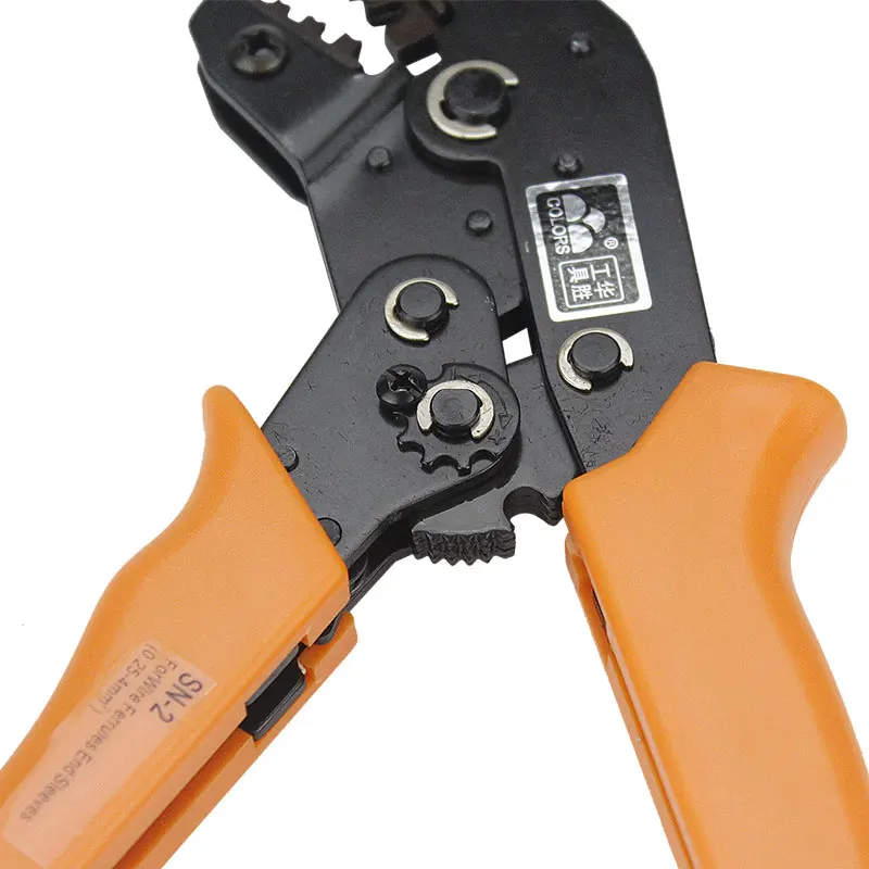 Alicates de mano de prensado autoajustables, herramientas de prensado de terminales de cable eléctrico, Mini tipo 23-11AWG, SN-2, 0,25-4,0mm, envío