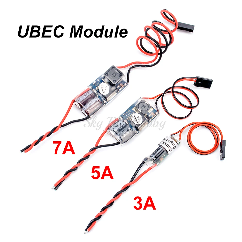 UBEC BEC 5V 3A 5A 7A 5V/3A 5V/5A 5V/7A 15A Lowest RF Noise BEC Full Shielding Antijamming Switching Regulator FPV RC Parts