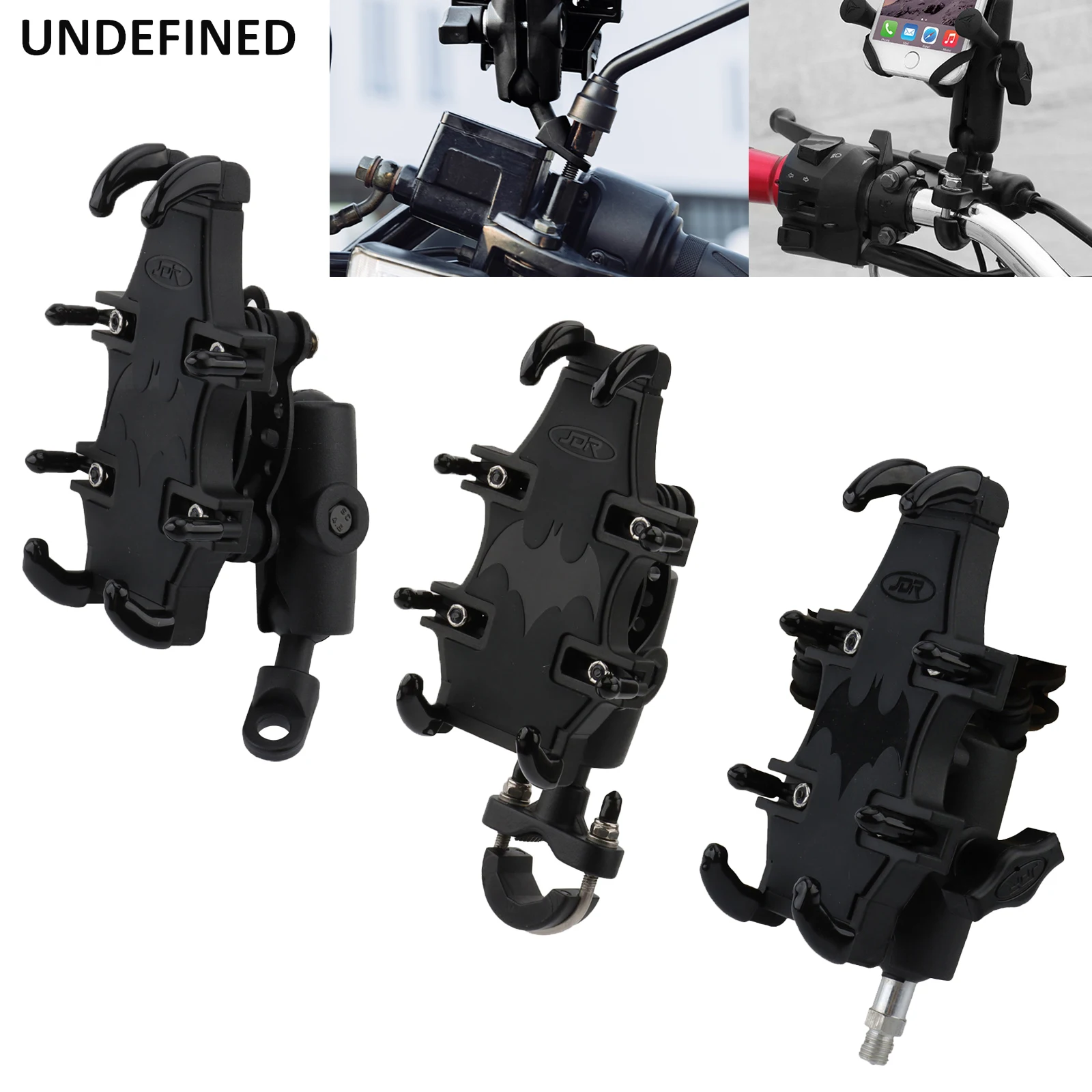 

Motorcycle Spring Loaded Cell Phone Holder Anti-shake Buffer Shock Absorber Riding GPS Mount Bracket For 4.7-7.1inch Smartphone