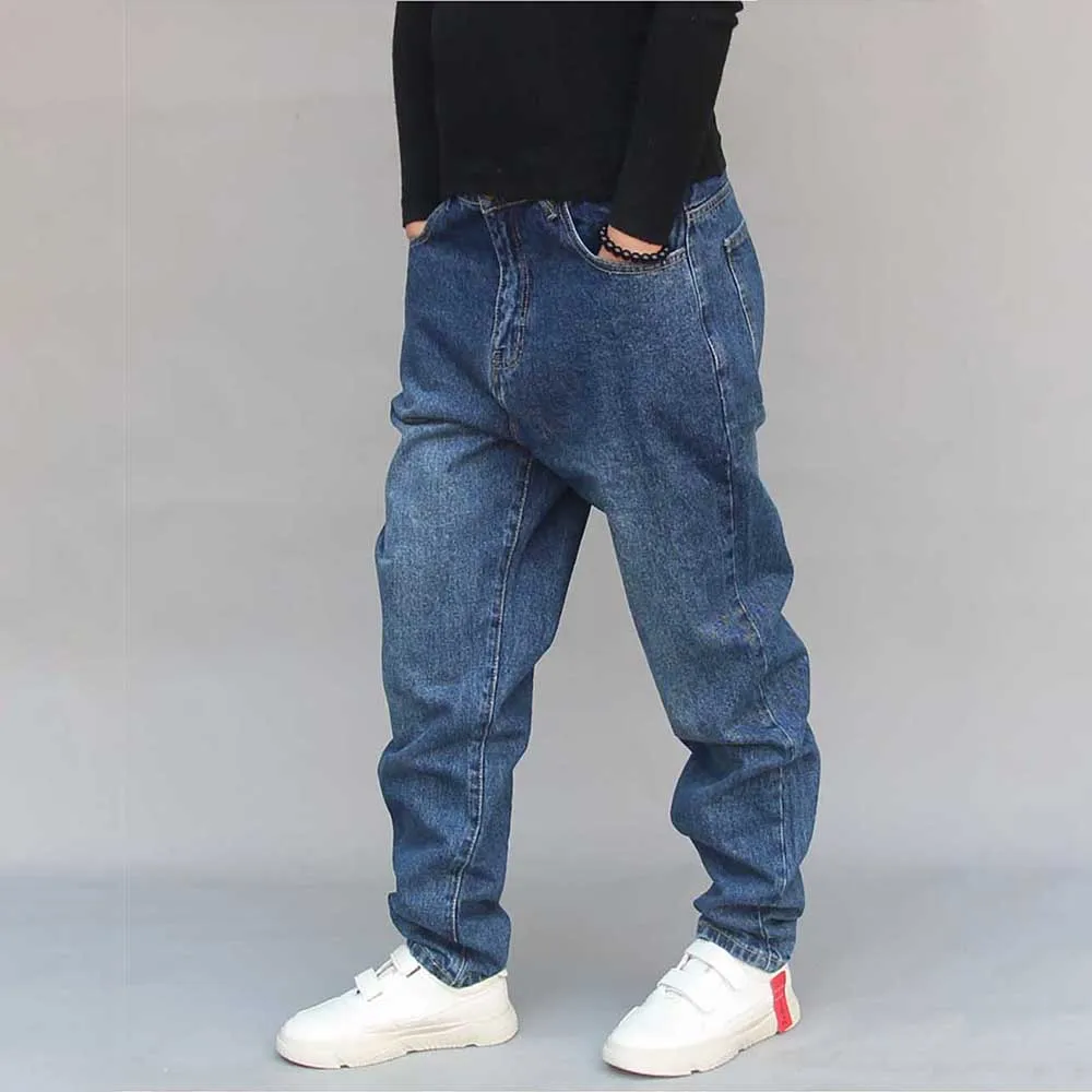 Fashion Ripped Harem Jeans Men Casual Patchwork Slim Joggers Pants Hip Hop Distressed Denim Trousers Low Crotch Man Clothing