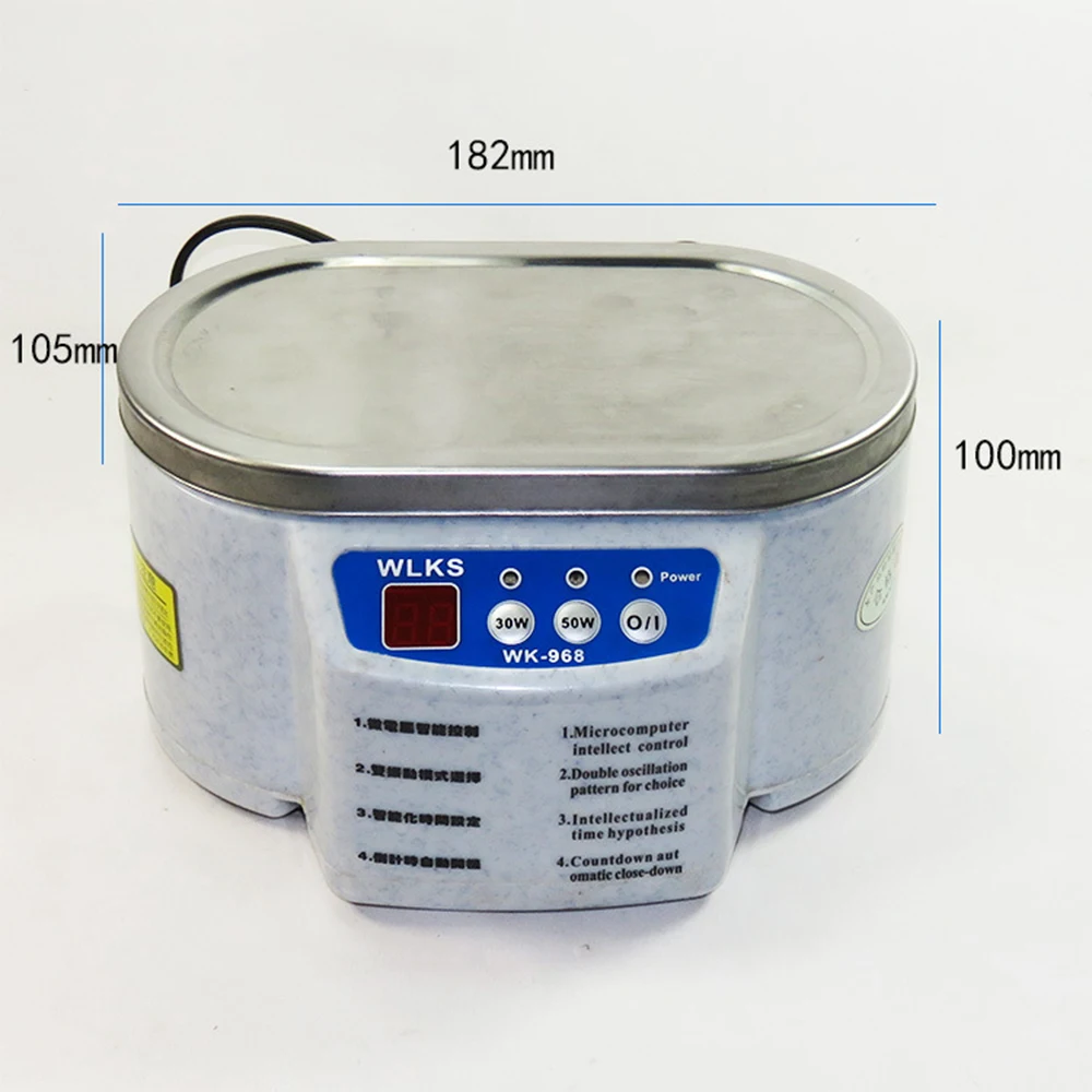 30 واط/50 واط المنزل بالموجات فوق الصوتية الأنظف تنظيف المحمولة الموجات فوق الصوتية غسالة خزان موجة مجوهرات نظارات الفولاذ المقاوم للصدأ مصغرة