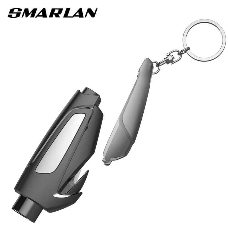 SMARLAN Portable Safety Hammer For Car/Bus Window Breaking LifeSaving Escape Rescue Tool Seat Belt Cutter Keychain Marteau Hamer