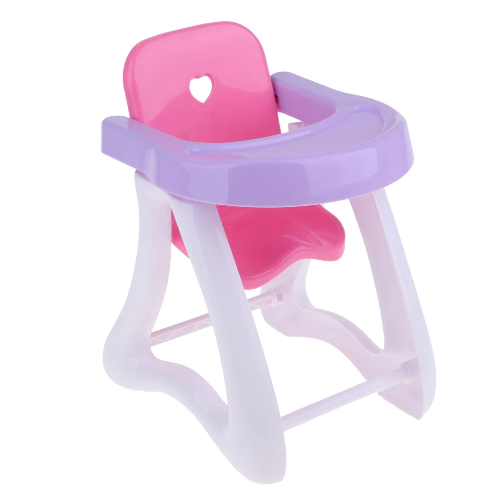 Dollhouse Miniature Baby Infant Room Furniure ABS Dining Chair High Chair