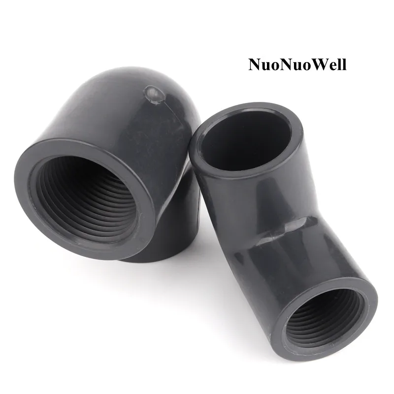 

ANSI 1pc 21.34~60.32mm To 1/2"~2" Hi-Quality UPVC Elbow Connectors Aquarium Tank Adapter Garden Irrigation Water Pipe Joints